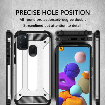 Husa pentru Samsung Galaxy A21s A217, Techsuit, Hybrid Armor, Neagra