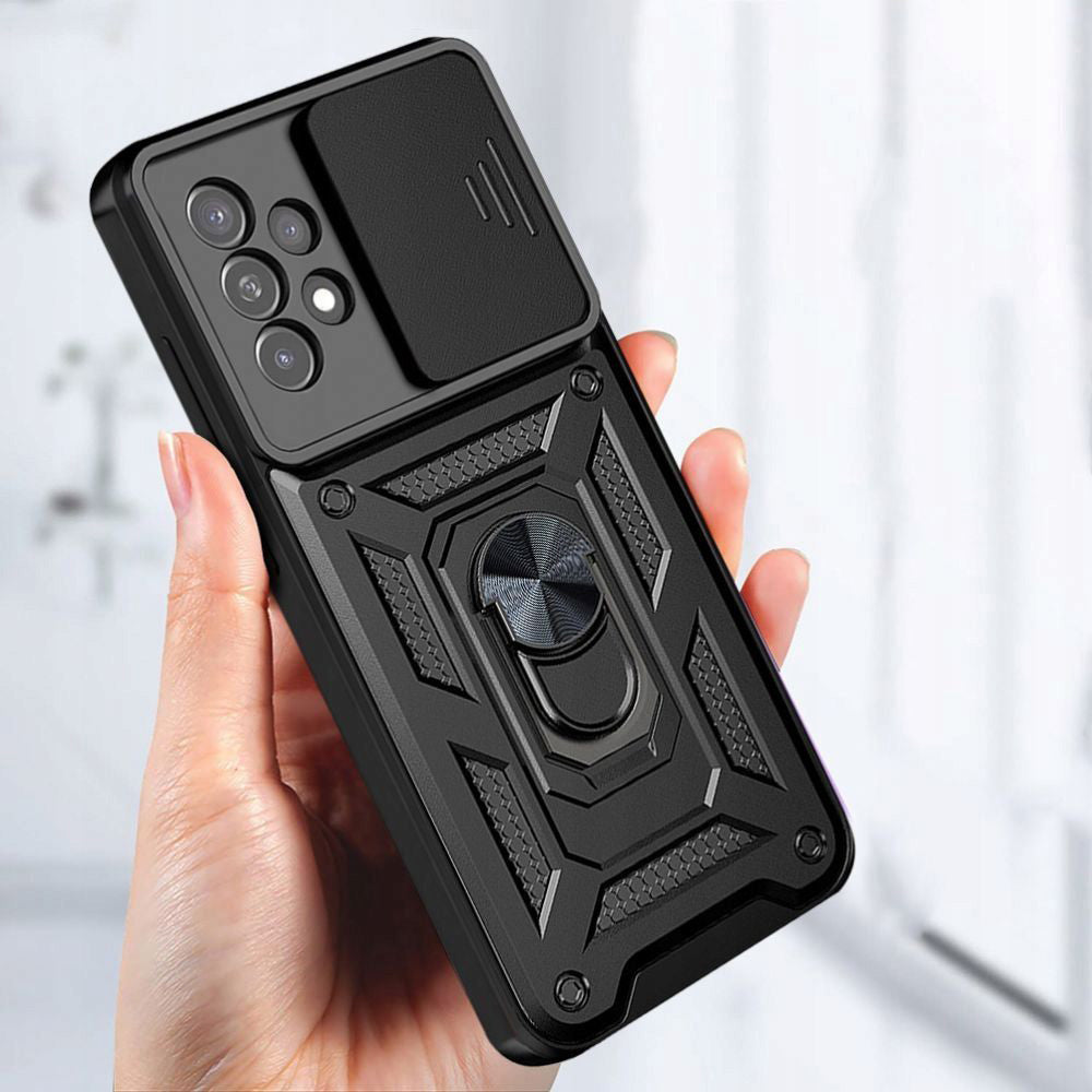 Husa pentru Samsung Galaxy A23 5G A236 / A23 A235, Techsuit, CamShield, Neagra