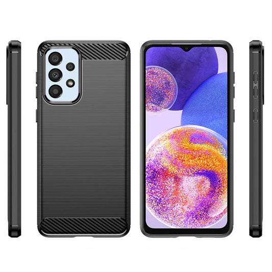 Husa pentru Samsung Galaxy A23 5G A236 / A23 A235, Techsuit, Carbon, Neagra