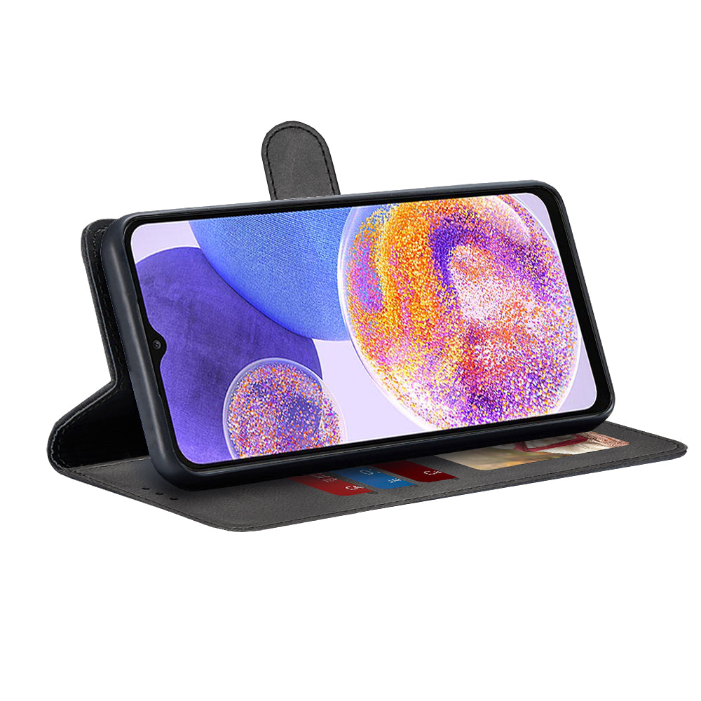 Husa pentru Samsung Galaxy A23 5G A236 / A23 A235, Techsuit, Diary Book, Neagra