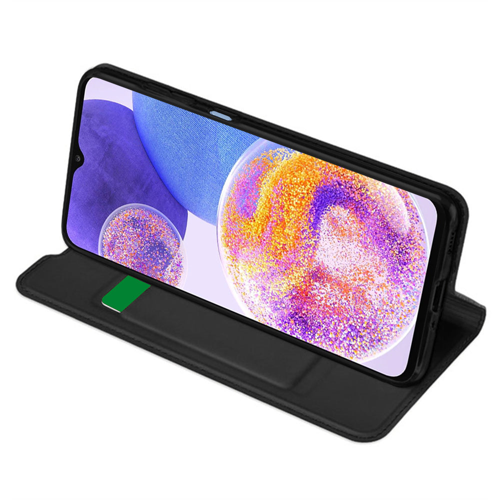Husa pentru Samsung Galaxy A23 5G A236 / A23 A235, Techsuit, Magskin Book, Neagra