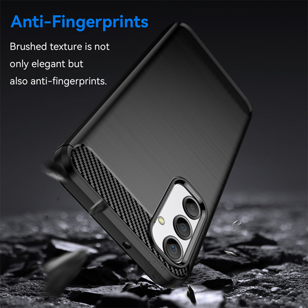 Husa pentru Samsung Galaxy A24 4G A245, Techsuit, Carbon, Neagra