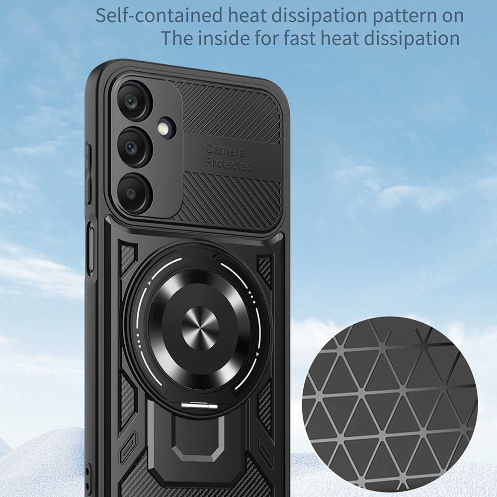 Husa pentru Samsung Galaxy A25 A256, Techsuit, RuggedCam, Neagra