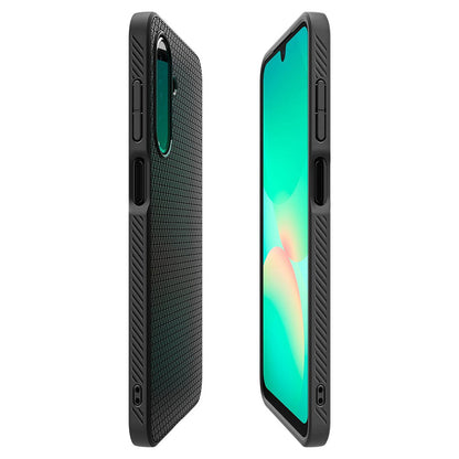 Husa pentru Samsung Galaxy A26 A266, Spigen, Liquid Air, Neagra Mata ACS09290