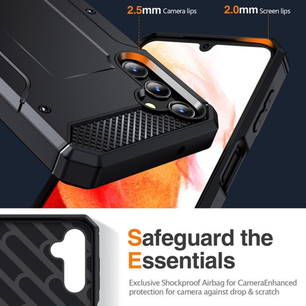 Husa pentru Samsung Galaxy A26 A266, Techsuit, Hybrid Armor, Neagra