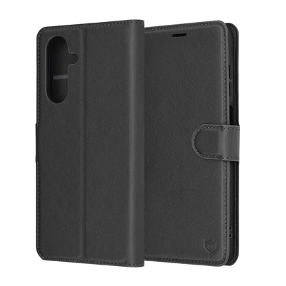 Husa pentru Samsung Galaxy A26 A266, Techsuit, Leather Folio, Neagra