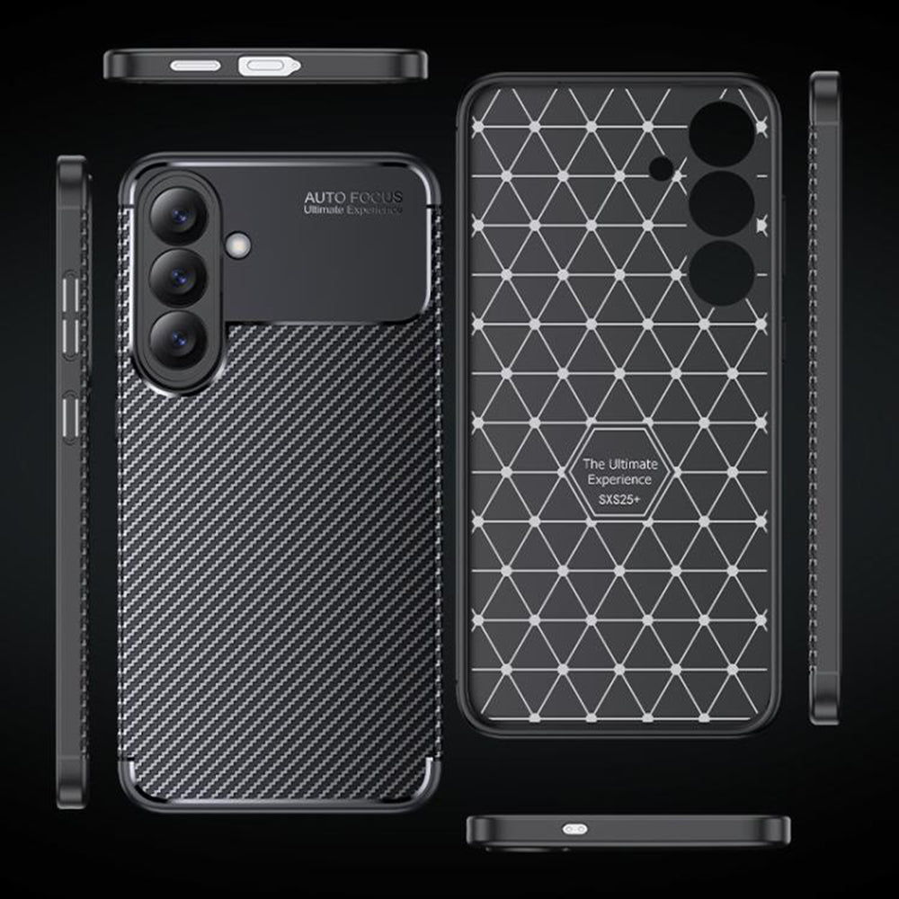 Husa pentru Samsung Galaxy A27 5G, Techsuit, CarbonFiber, Neagra