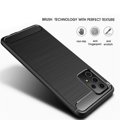 Husa pentru Samsung Galaxy A32 5G A326, Techsuit, Carbon, Neagra