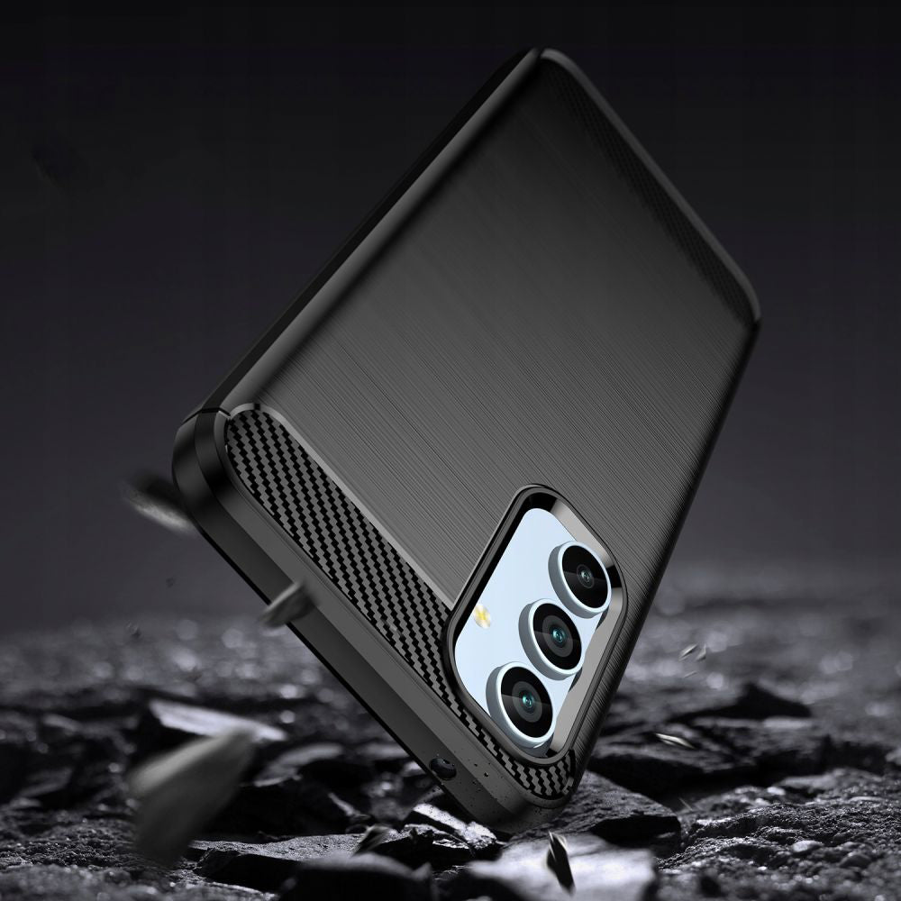 Husa pentru Samsung Galaxy A34 A346, Techsuit, Carbon, Neagra