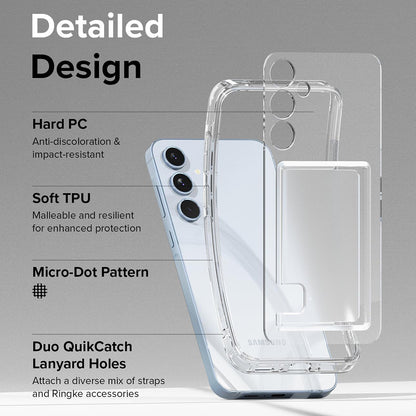Husa pentru Samsung Galaxy A35 5G A356, Ringke, Fusion Card, Transparenta