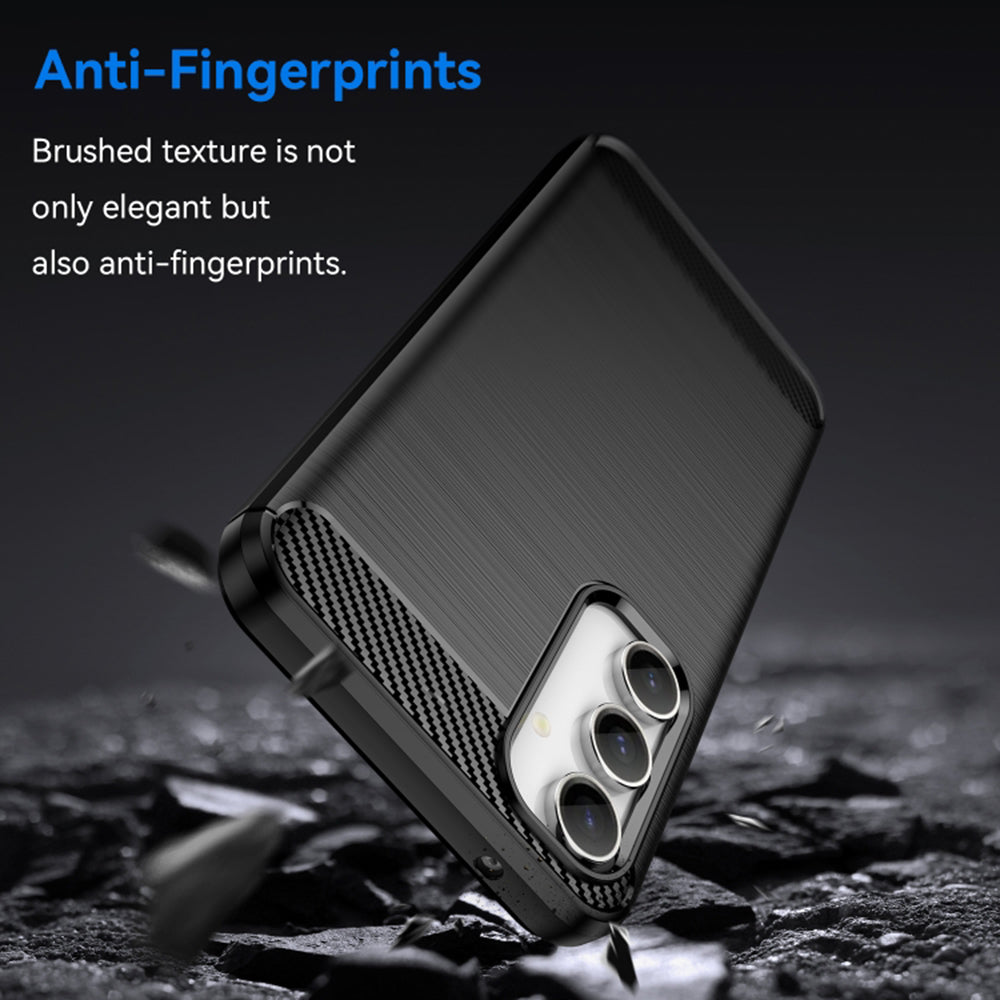 Husa pentru Samsung Galaxy A35 5G A356, Techsuit, Carbon, Neagra