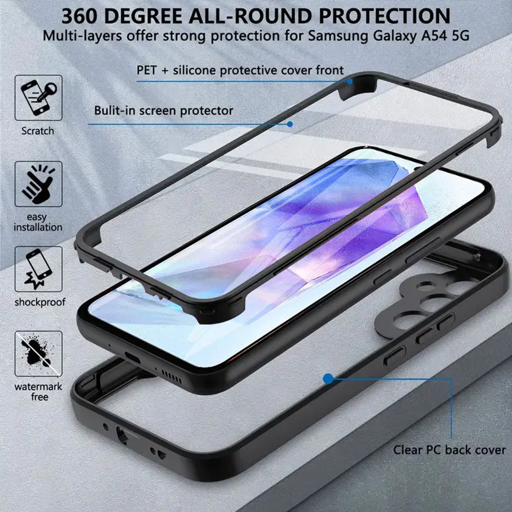 Husa pentru Samsung Galaxy A35 5G A356, Techsuit, ColorVerse 360, Neagra