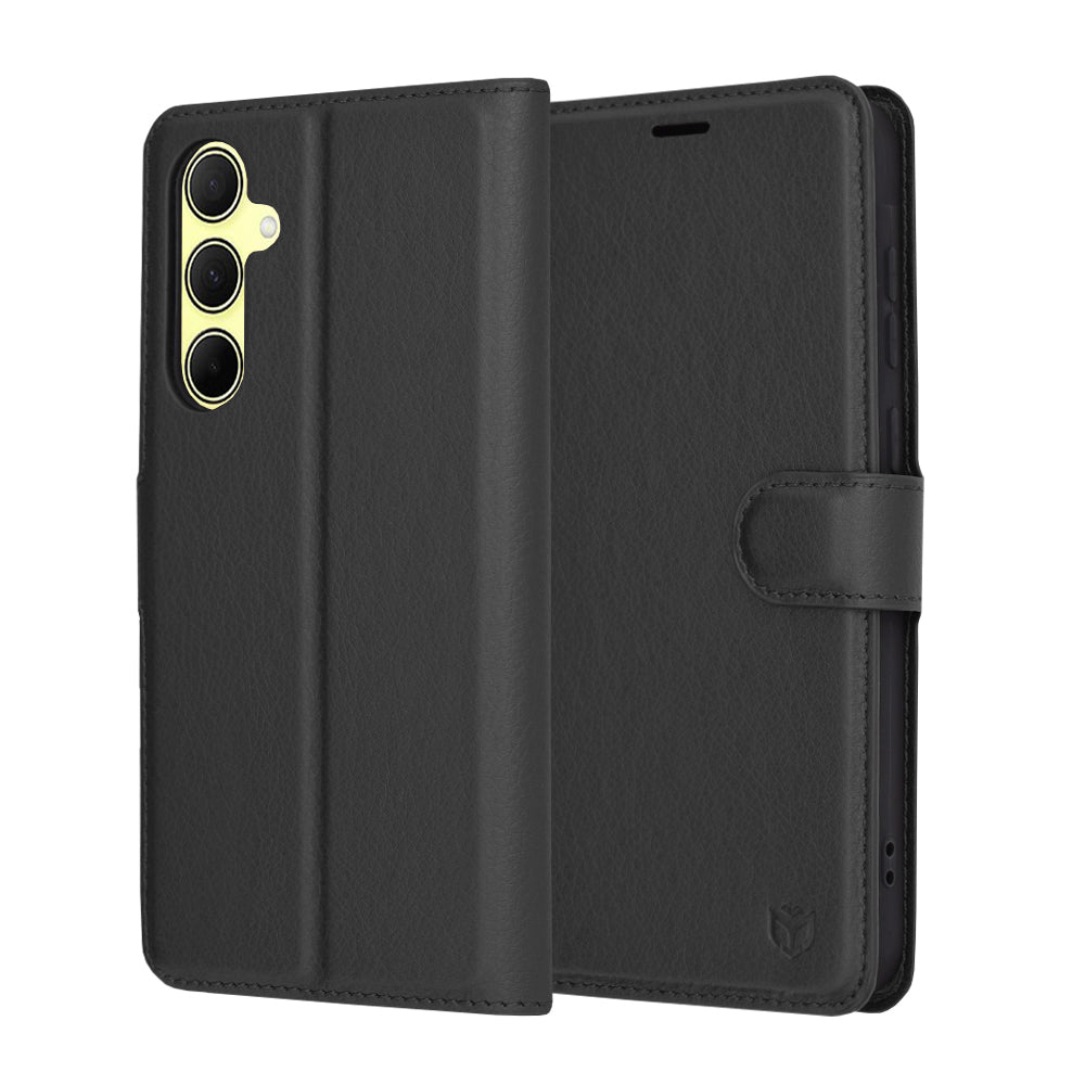 Husa pentru Samsung Galaxy A35 5G A356, Techsuit, Leather Folio, Neagra