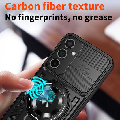 Husa pentru Samsung Galaxy A35 5G A356, Techsuit, RuggedCam, Albastra