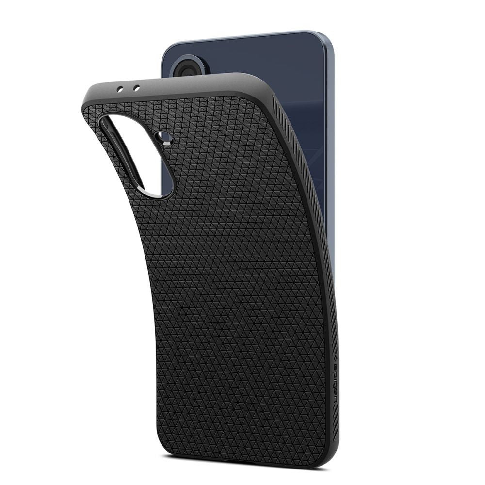 Husa pentru Samsung Galaxy A36 A366, Spigen, Liquid Air, Neagra Mata ACS09199