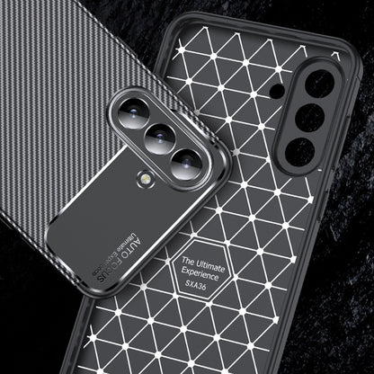 Husa pentru Samsung Galaxy A36 A366, Techsuit, CarbonFiber, Neagra