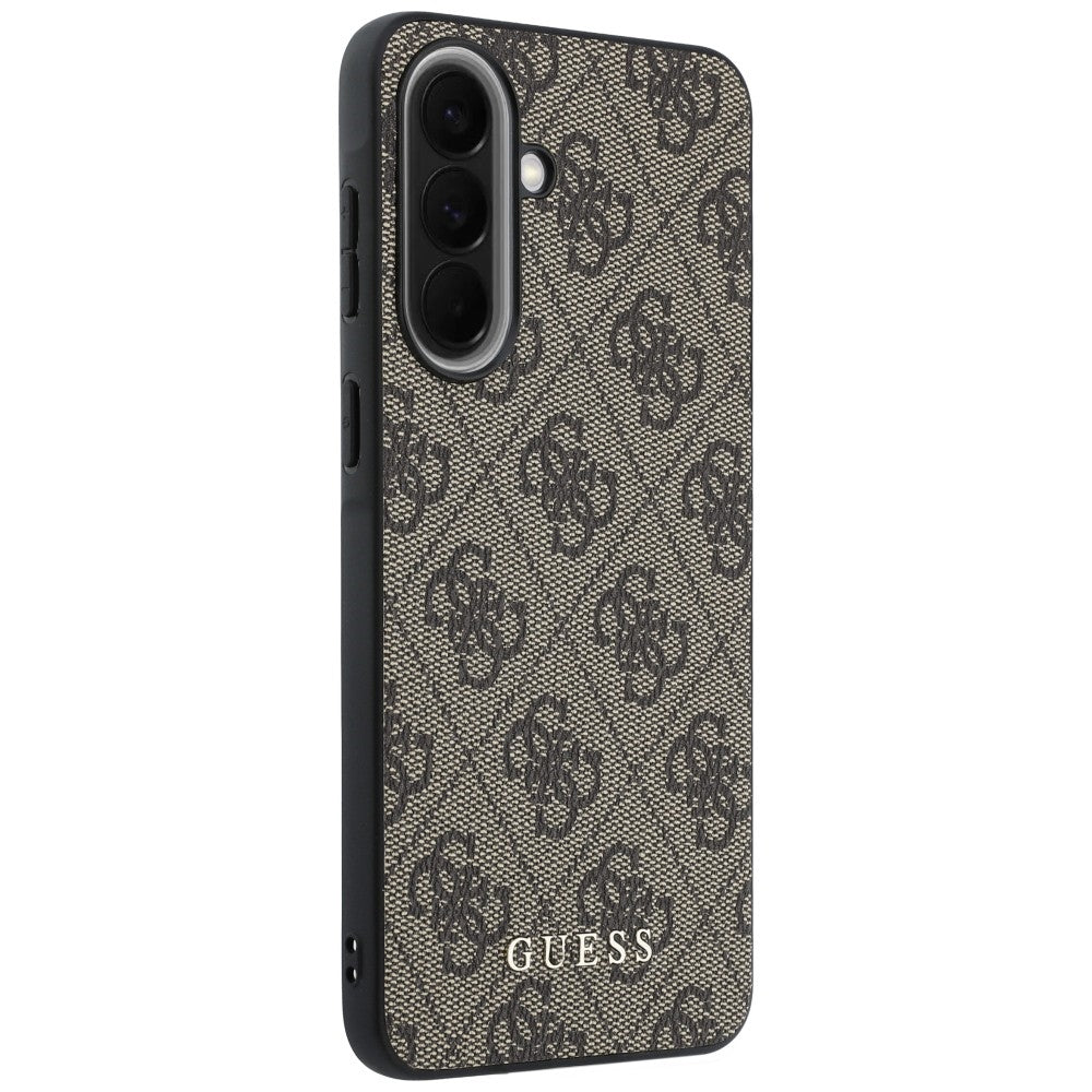 Husa pentru Samsung Galaxy A37 5G, Guess, 4G Classic Logo Charm, Maro