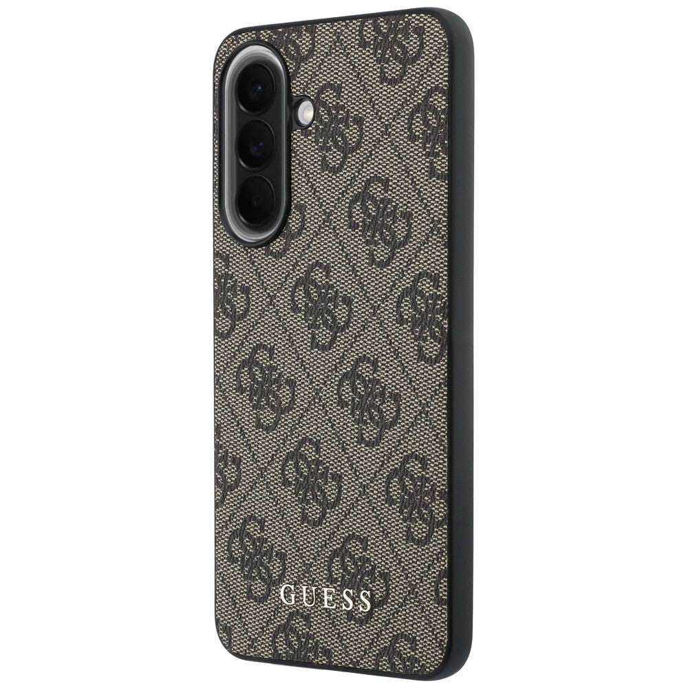 Husa pentru Samsung Galaxy A37 5G, Guess, 4G Classic Logo Charm, Maro