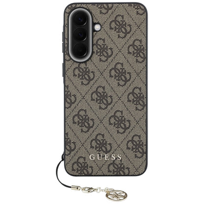Husa pentru Samsung Galaxy A37 5G, Guess, 4G Classic Logo Charm, Maro