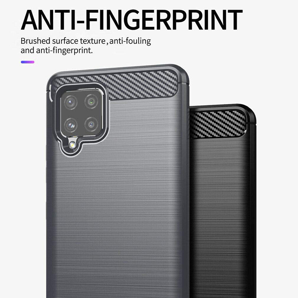 Husa pentru Samsung Galaxy A42 5G A426, Techsuit, Carbon, Neagra