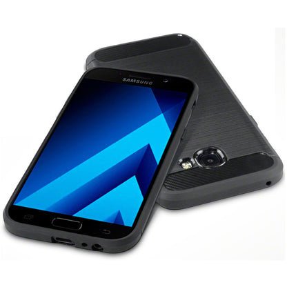 Husa pentru Samsung Galaxy A5 (2017) A520, Techsuit, Carbon, Neagra