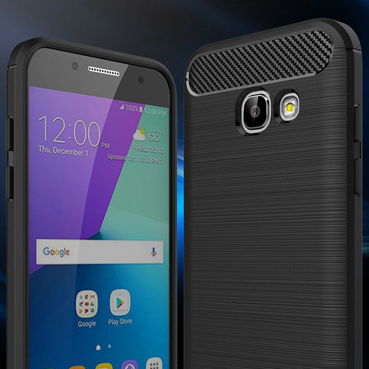 Husa pentru Samsung Galaxy A5 (2017) A520, Techsuit, Carbon, Neagra
