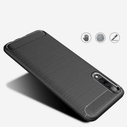 Husa pentru Samsung Galaxy A50s A507 / A30s A307 / A50 A505, Techsuit, Carbon, Neagra