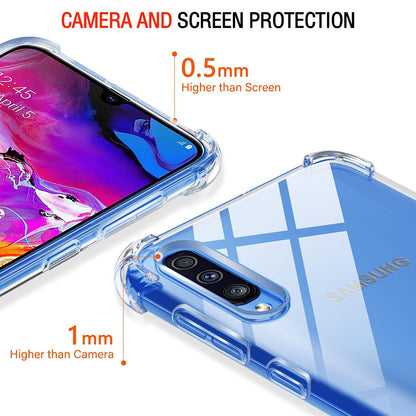 Husa pentru Samsung Galaxy A50s A507 / A30s A307 / A50 A505, Techsuit, Shockproof Clear, Transparenta