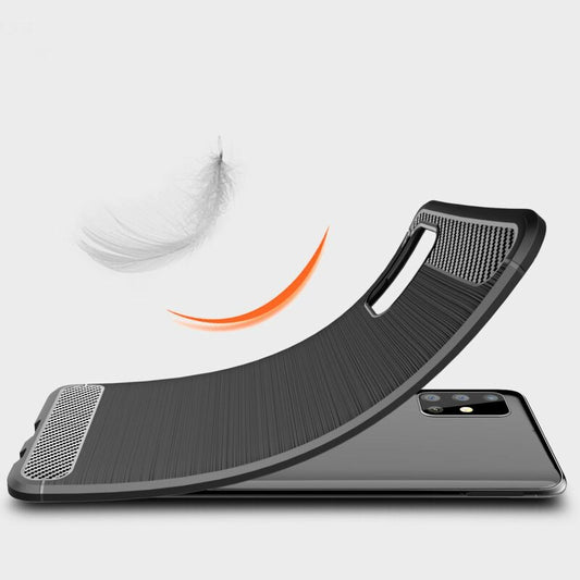Husa pentru Samsung Galaxy A51 A515, Techsuit, Carbon, Neagra