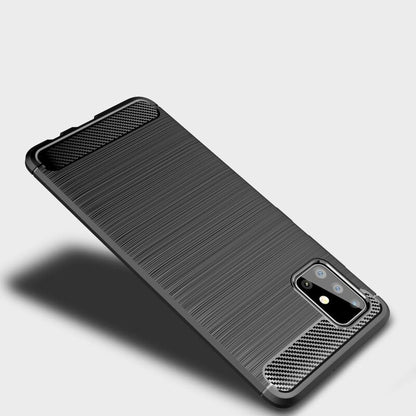 Husa pentru Samsung Galaxy A51 A515, Techsuit, Carbon, Neagra