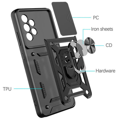Husa pentru Samsung Galaxy A52s 5G A528 / A52 5G A526 / A52 A525, Techsuit, CamShield, Roz