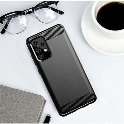 Husa pentru Samsung Galaxy A52s 5G A528 / A52 5G A526 / A52 A525, Techsuit, Carbon, Neagra