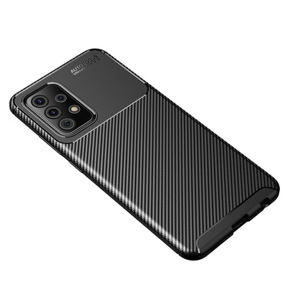 Husa pentru Samsung Galaxy A52s 5G A528 / A52 5G A526 / A52 A525, Techsuit, CarbonFiber, Neagra