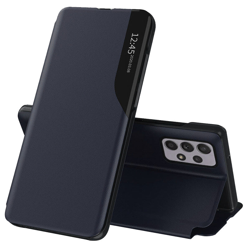 Husa pentru Samsung Galaxy A52s 5G A528 / A52 5G A526 / A52 A525, Techsuit, eFold, Albastra Inchis