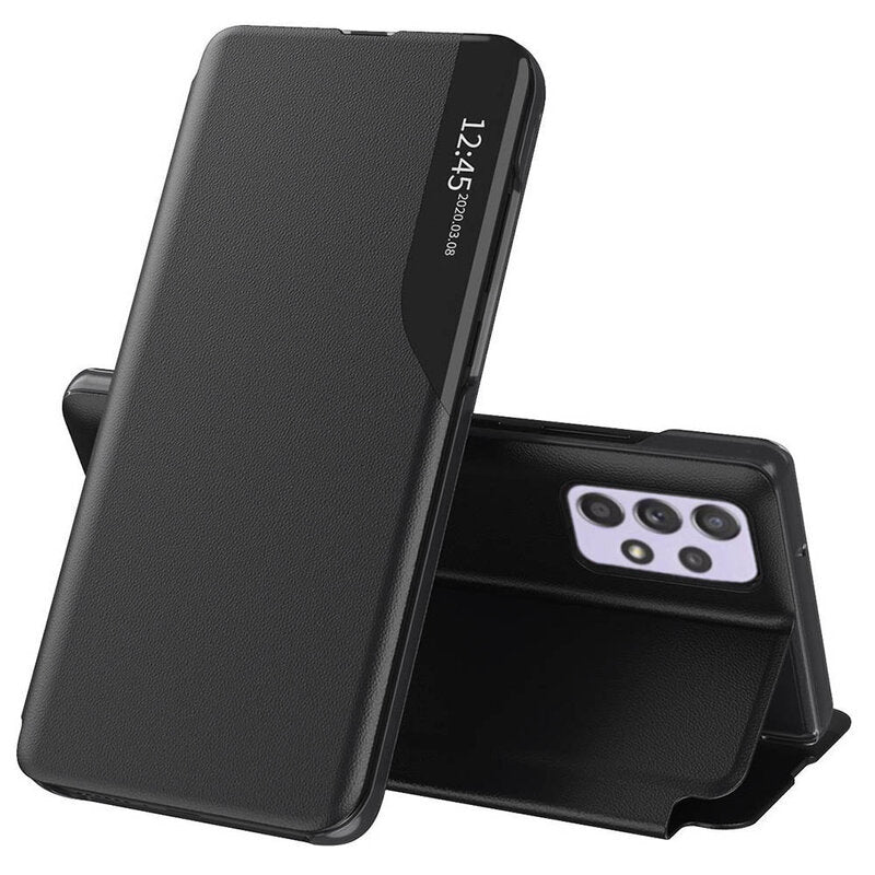 Husa pentru Samsung Galaxy A52s 5G A528 / A52 5G A526 / A52 A525, Techsuit, eFold, Neagra