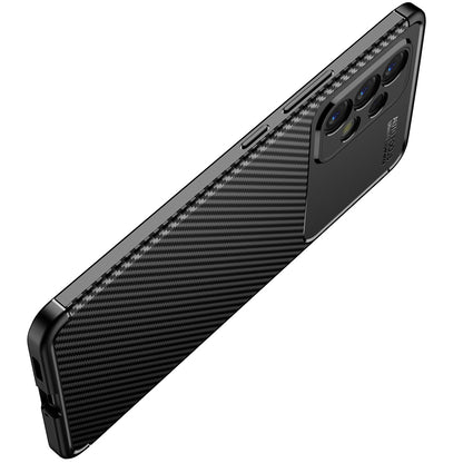 Husa pentru Samsung Galaxy A53 5G A536, Techsuit, CarbonFiber, Neagra