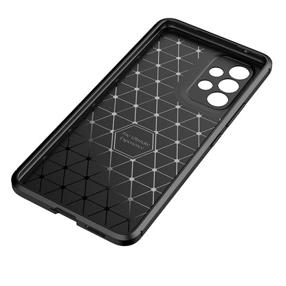Husa pentru Samsung Galaxy A53 5G A536, Techsuit, CarbonFiber, Neagra