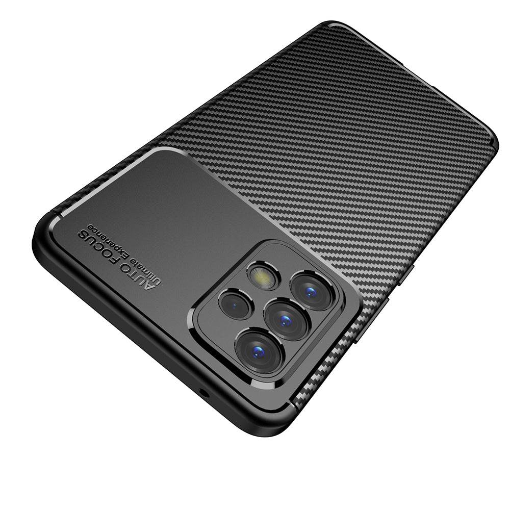 Husa pentru Samsung Galaxy A53 5G A536, Techsuit, CarbonFiber, Neagra