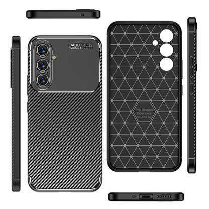 Husa pentru Samsung Galaxy A54 A546, Techsuit, CarbonFiber, Neagra