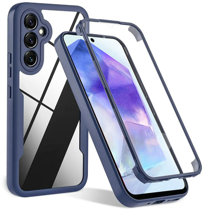 Husa pentru Samsung Galaxy A54 A546, Techsuit, ColorVerse 360, Albastra