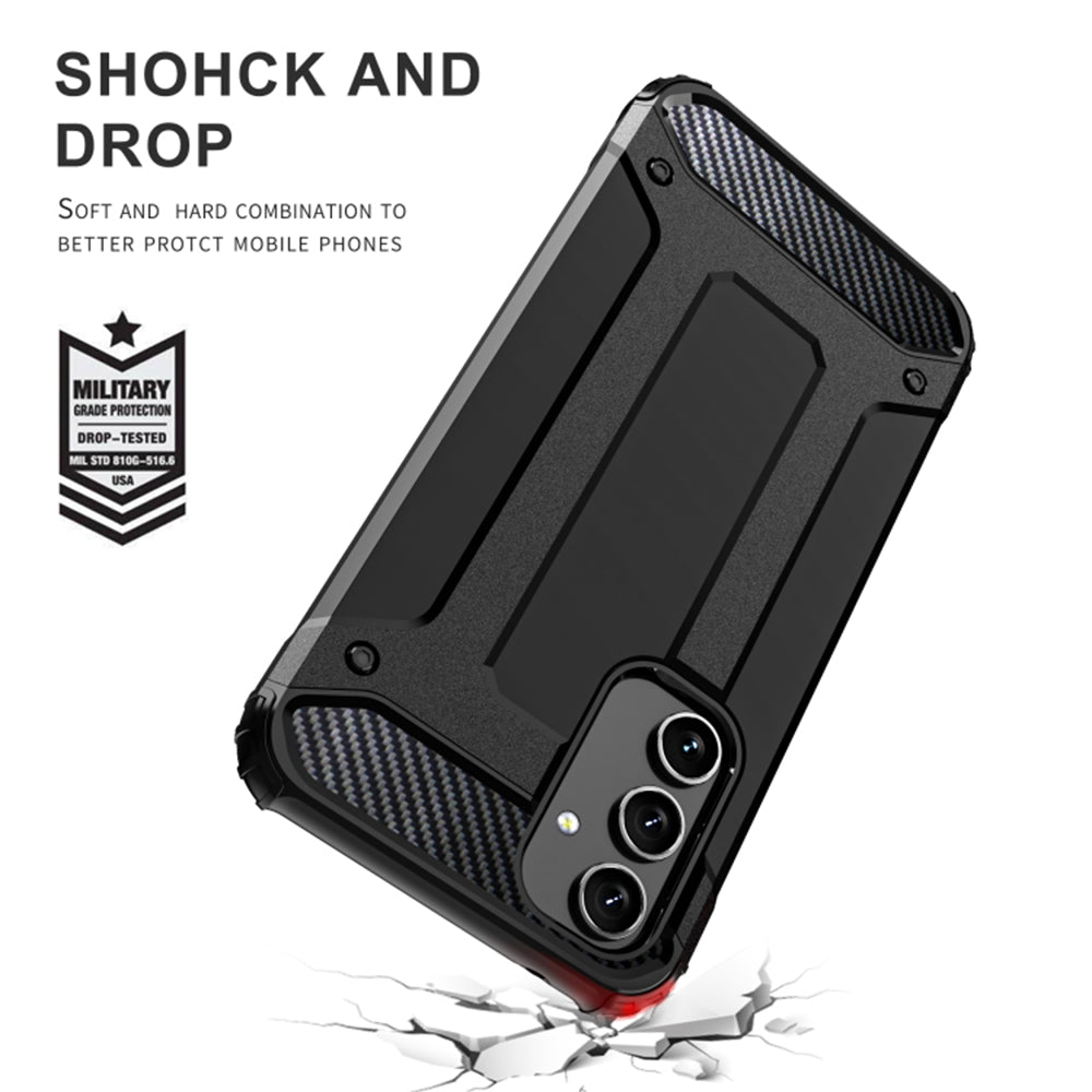 Husa pentru Samsung Galaxy A54 A546, Techsuit, Hybrid Armor, Neagra