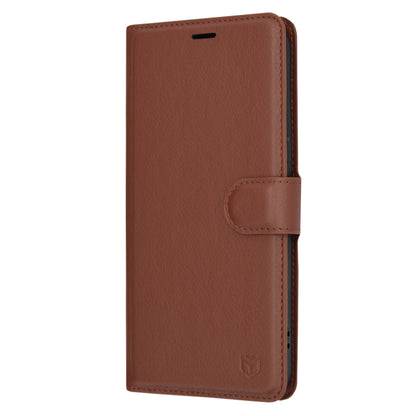 Husa pentru Samsung Galaxy A54 A546, Techsuit, Leather Folio, Maro