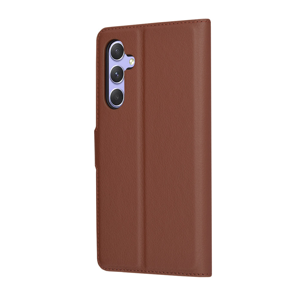 Husa pentru Samsung Galaxy A54 A546, Techsuit, Leather Folio, Maro