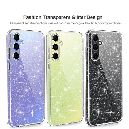 Husa pentru Samsung Galaxy A54 A546, Techsuit, SparkleSkin, Transparenta