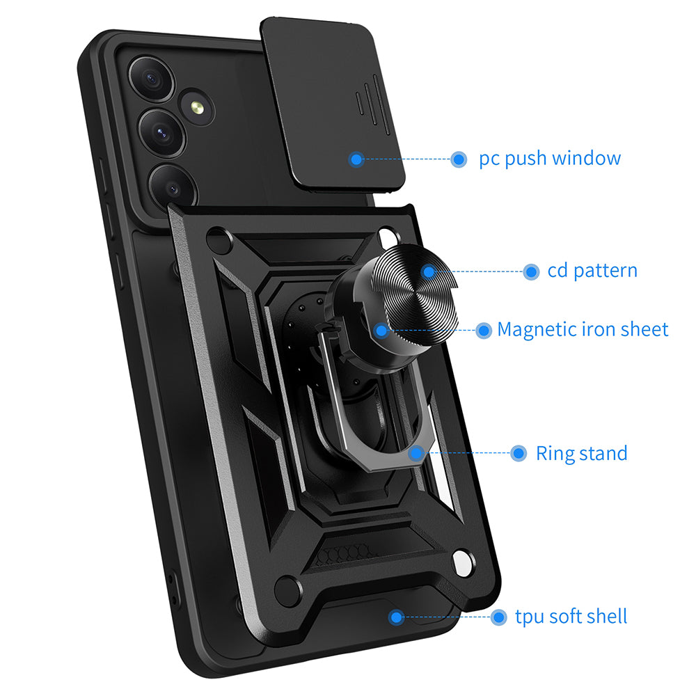 Husa pentru Samsung Galaxy A55 5G A556, Techsuit, CamShield, Albastra