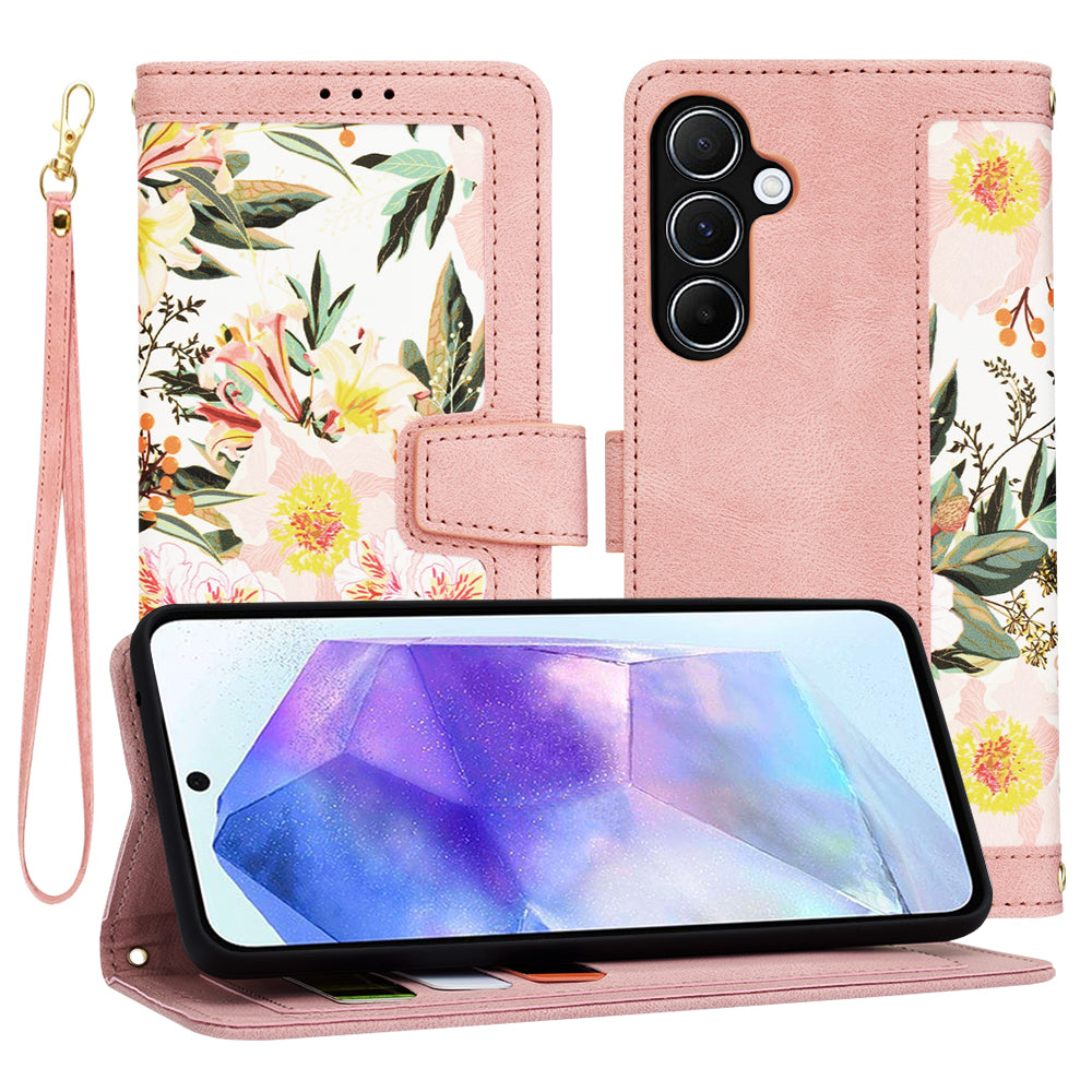 Husa pentru Samsung Galaxy A55 5G A556, Techsuit, FlipCraft, Roz