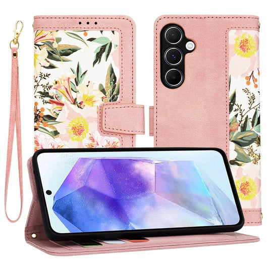 Husa pentru Samsung Galaxy A55 5G A556, Techsuit, FlipCraft, Roz