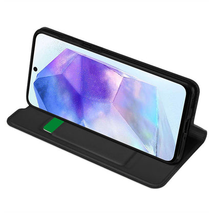 Husa pentru Samsung Galaxy A55 5G A556, Techsuit, Magskin Book, Neagra