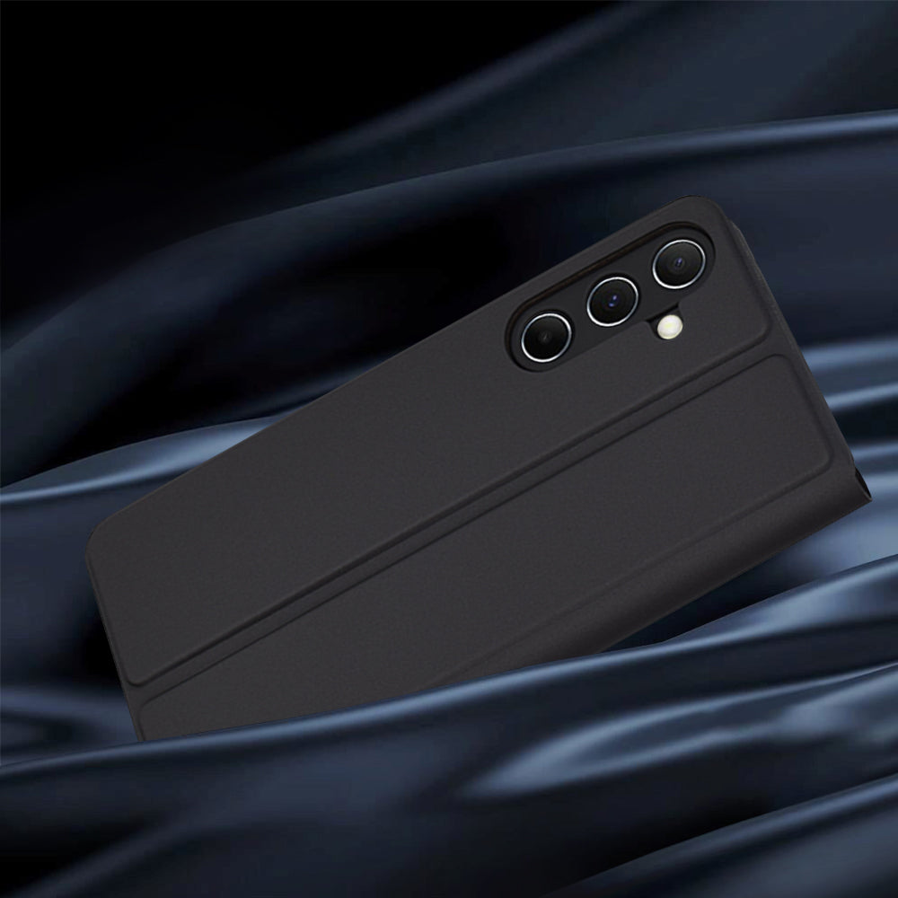Husa pentru Samsung Galaxy A55 5G A556, Techsuit, Magskin Book, Neagra