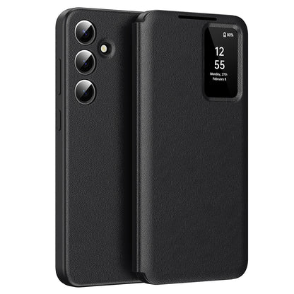 Husa pentru Samsung Galaxy A55 5G A556, Techsuit, SmartView, Neagra
